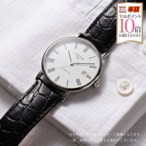 �_�X�[�p�[SALE�S�i�|�C���g10�{�^ �����W�� LONGINES �����Y ���v �G���K���g ELEGANT ������ �z���C�g L4.810.4.11.2 �r���v �����r���v �u�����h