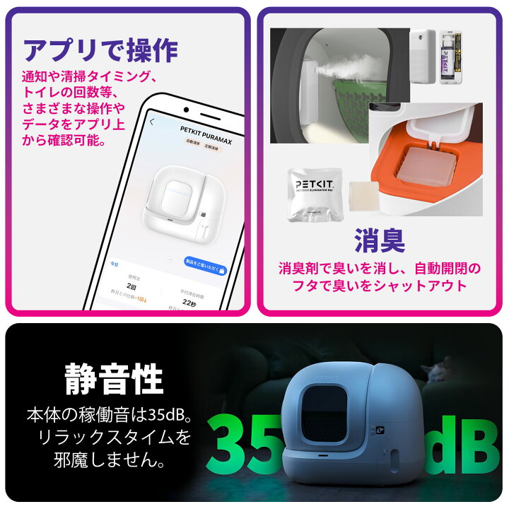 楽天市場】＼15%OFFクーポン／ 【2年保証】 PETKIT Pura Max2 猫用 