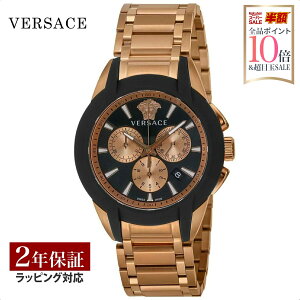 ���F���T�[�`�F ���F���T�[�` VERSACE �����Y ���v CHARACTER CHRONO �N�H�[�c �u���b�N VEM800318 ���v �r���v �����r���v �u�����h �y���[�����������z