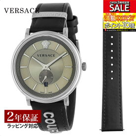 ヴェルサーチェ VERSACE メンズ 時計 ブイサークル V Circle クォーツ シルバー VBQ080017 腕時計 高級腕時計 ブランド