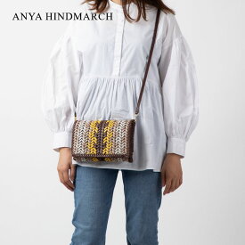 アニヤ ハインドマーチ ANYA HINDMARCH 5050925 164252 ショルダーバッグ Neeson Zig Zag Cross Body レディース バッグ ミニショルダー 斜め掛け レザー クロスボディバッグ カジュアル お出かけ プレゼント お祝い 肩掛け Flat Leather マホガニー