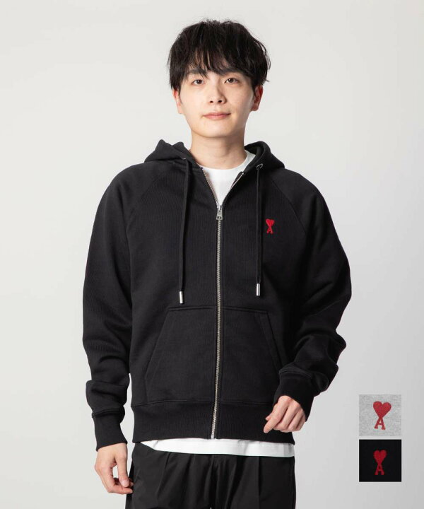 楽天市場】アミ パリス AMI PARIS USW415.747 パーカー ADC ZIPPED  