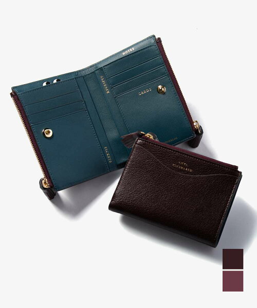 アニヤ ハインドマーチ ANYA HINDMARCH Small Double Zip Wallet Peeping Eyes in Shiny Capra Perrier スモール ダブルジップ ウォレット ピーピングアイズ 二つ折り財布 レディース 財布 小物 5050925201315 5050925204873