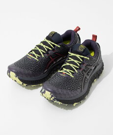 アシックス ASICS 限定モデル Brain Dead x ASICS Trabuco Max 1201A371 001 ブレインデッド コラボ Organic Chaos Design アシックス スニーカー メンズ シューズ レイルランニングシューズ スポーツ シューズ ウォーキング ランニング トレーニング プレゼント ギフト