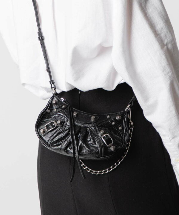 楽天市場】バレンシアガ BALENCIAGA LE CAGOLE MINI BAG SILVER CHAIN 