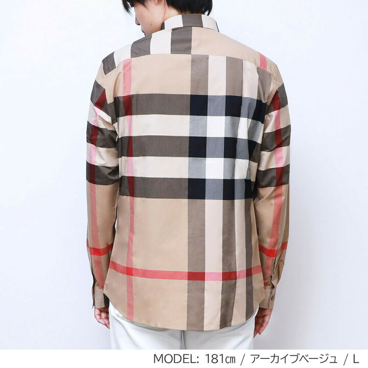 楽天市場】バーバリー BURBERRY シャツ メンズ チェック ストレッチ 
