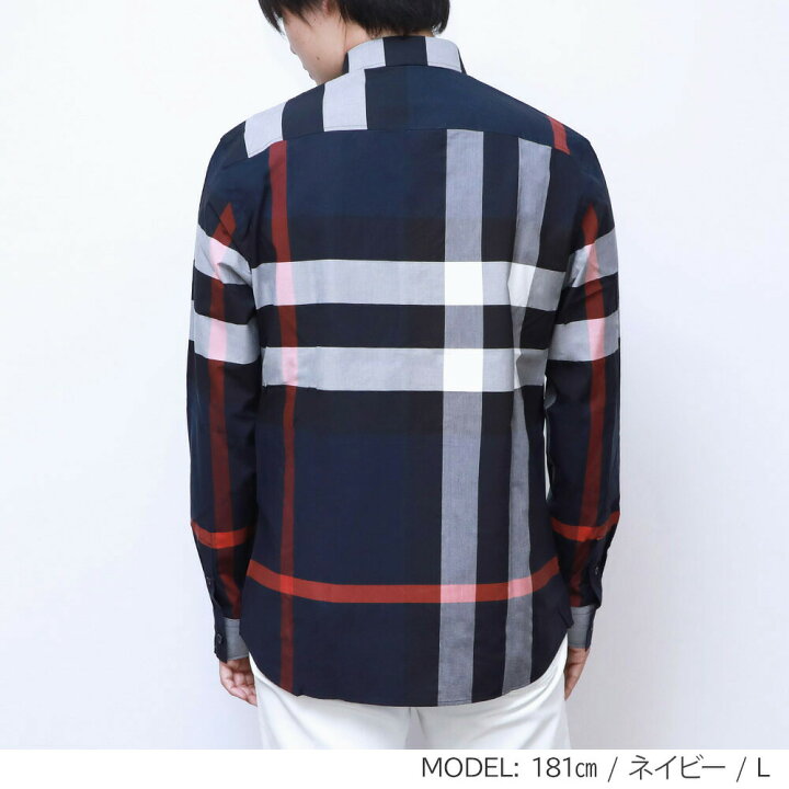 楽天市場】バーバリー BURBERRY シャツ メンズ チェック ストレッチ  