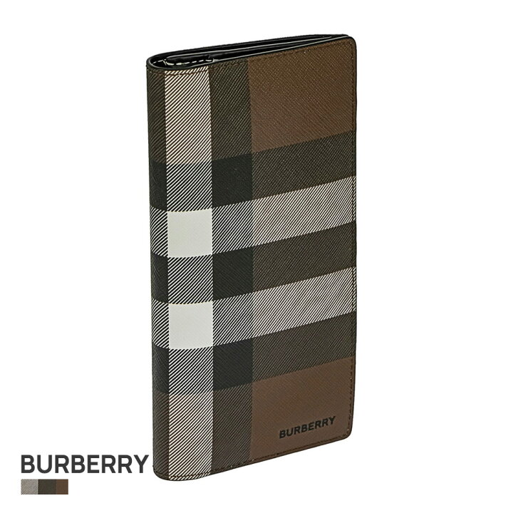 楽天市場 バーバリー Burberry 長財布 メンズ 財布 チェックeキャンバス レザー コンチネンタルウォレット 小銭入れ付き ヴィンテージチェック キャベンディッシュ Cavendish ジャイアントチェック Giant Check ダークバーチブラウン ダークバーチブラウン U