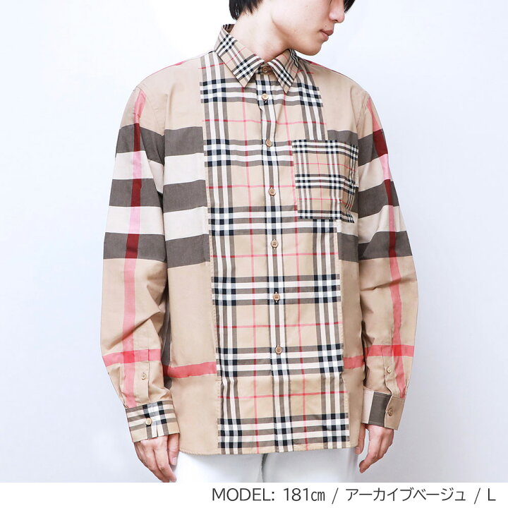 楽天市場】バーバリー BURBERRY シャツ メンズ チェックコットンシャツ 