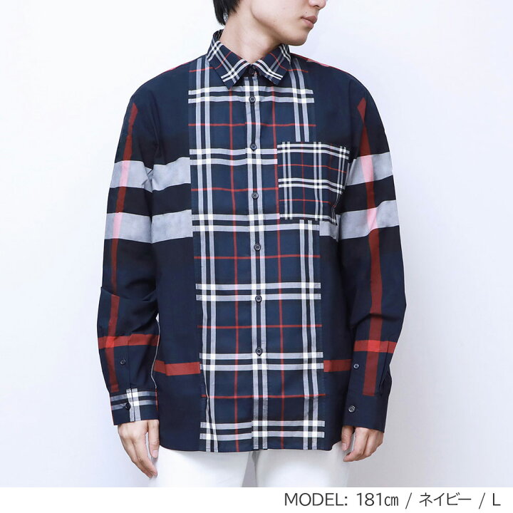 楽天市場】バーバリー BURBERRY シャツ メンズ チェックコットンシャツ 