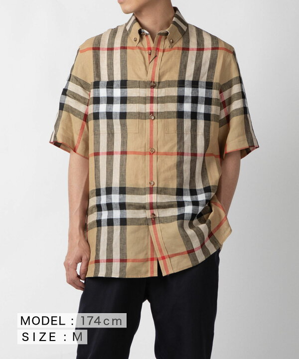 楽天市場】バーバリー BURBERRY 8051073 シャツ メンズ トップス 半袖  