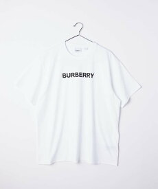 バーバリー BURBERRY 8055309 Tシャツ メンズ トップス 半袖 コットン クルーネック カットソー ロゴプリント クルーネック 白 カジュアル オーバーサイズ HARRISTON ホワイト XS S M L XL