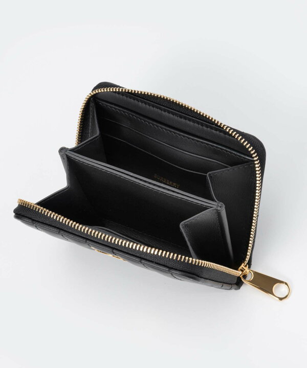 Burberry バーバリー Quilted Leather Lola Zip Wallet ミニ財布  