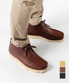 クラークス Clarks 26179256 ブーツ WallabeeBT GTX メンズ シューズ ワラビーブーツ ゴアテックス モカシン カジュアル スエード 靴 通勤 通学 防水 ブランド お出かけ ビブラムソール Vibram おしゃれ プレゼント ギフト ブラック 25.5〜27.5cm
