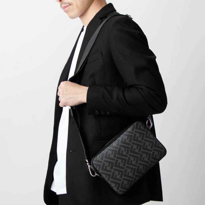 楽天市場 フェンディ Fendi 7m0286 xs ショルダーバッグ メンズ バッグ Ffロゴ キャム 2way 肩掛け カジュアル シンプル お出かけ ファブリック プレゼント お祝い 斜め掛け ブラック イエロー U Stream