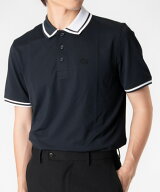 ジーフォア G/FORE TWO TONE RIB COLLAR TECH PIQUE POLO G4MF23K303 ポロシャツ 半袖 ゴルフ メンズ ト…