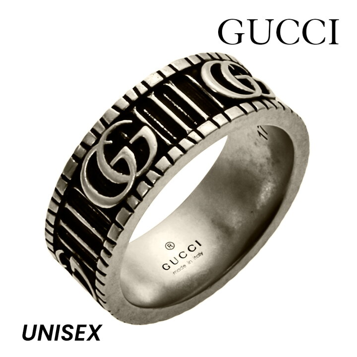 楽天市場 グッチ Gucci リング メンズ レディース アクセサリー シルバー 8 18号 5519 J8400 指輪 ペア ペアリング ブランド Pup U Stream