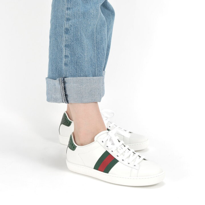 楽天市場】グッチ GUCCI スニーカー レディース エース レザー 