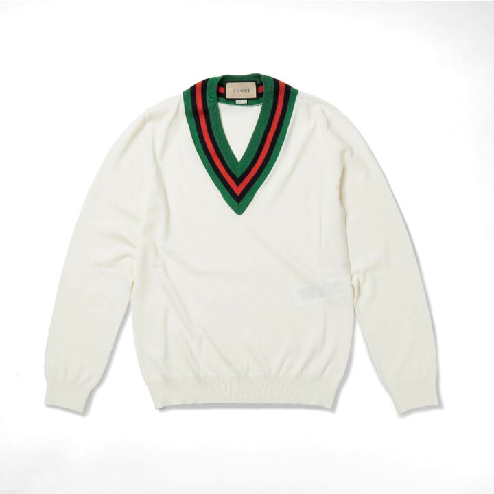 楽天市場】グッチ GUCCI ニット メンズ トップス Vネック ウール 