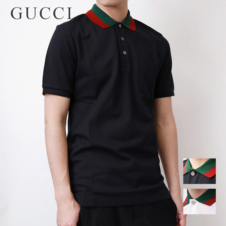 楽天市場】グッチ GUCCI ポロシャツ メンズ 半袖 トップス 408321  