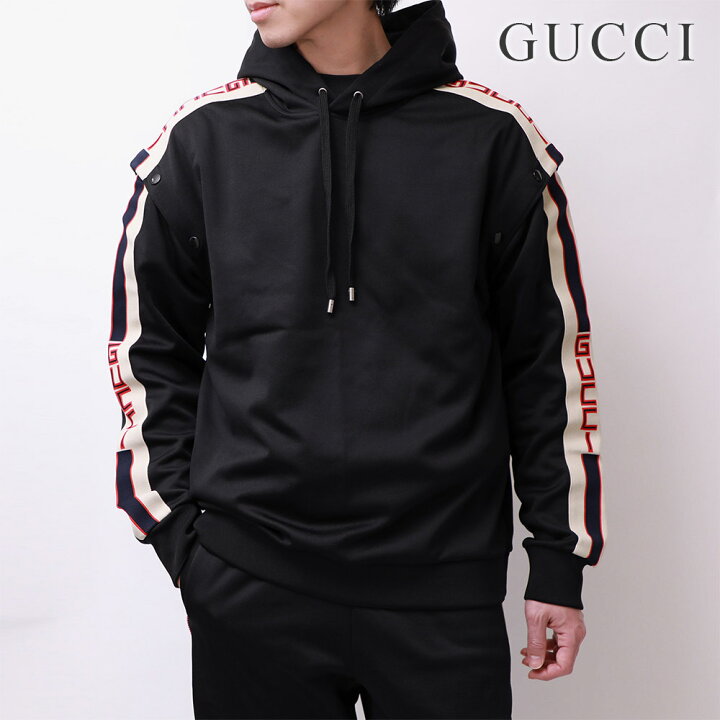 楽天市場 グッチ Gucci パーカー テクニカルジャージー メンズ スエットシャツ トップス スウェット フーディー ブラック Xs S ブランド 黒 プルオーバー おしゃれ U Stream