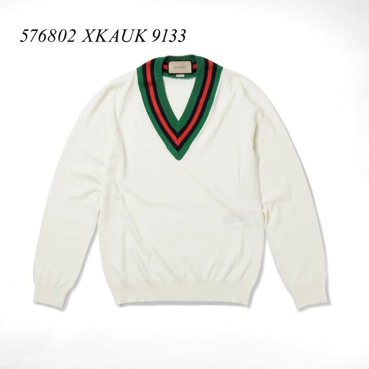 楽天市場】グッチ GUCCI ニット メンズ トップス Vネック ウール 