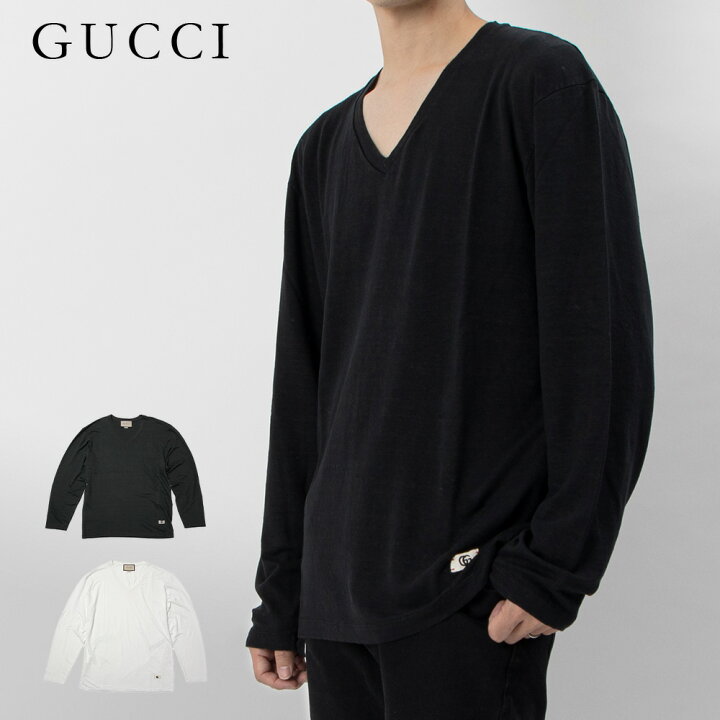 楽天市場】グッチ GUCCI 長袖Tシャツ メンズ トップス ダブルG リネン 