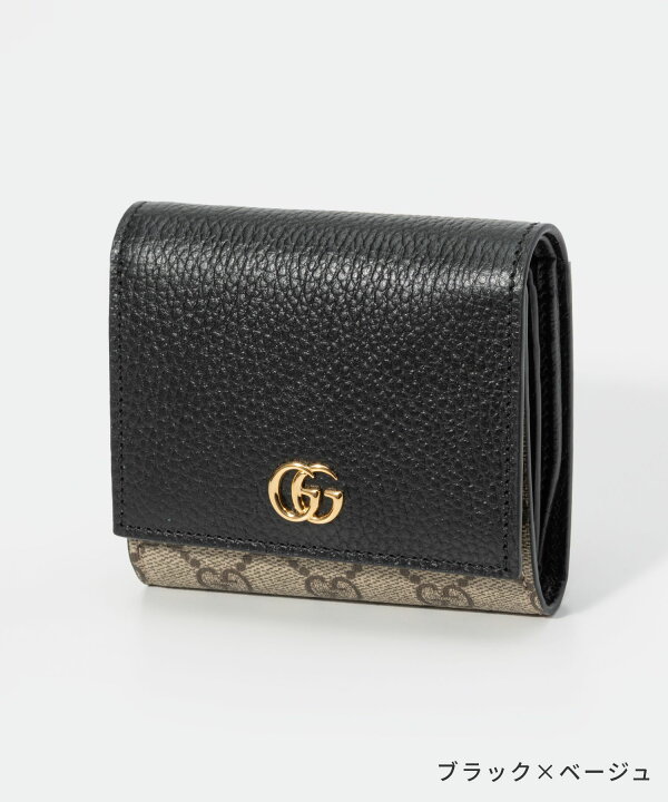楽天市場】グッチ GUCCI 598587 17WAG 二つ折り財布 PETITE MARMONT 