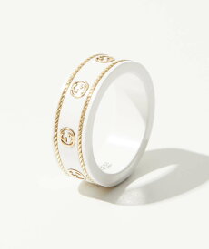 ＼14%OFF／ グッチ GUCCI 606826 J85V5 リング ICON RING IN YELLOW GOLD AND ZIRCONIA メンズ レディース アクセサリー 指輪 イエローゴールド インターロッキングG アイコン ジュエリー ギフト プレゼント エレガント お祝い 記念 おしゃれ クリスマス ホワイト 12 13 14