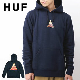 ハフ HUF パーカー メンズ トップス 長袖 フード プルオーバーフーディ 白 トレーナー カジュアル 裏起毛 シンプル ストリート ワンポイント ネイビー ホワイト S M L XL PF00375