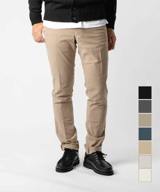 インコテックス INCOTEX 18S100 - 4611D パンツ PANTALONE UOMO メンズ ボトムス スラックス カジュアル 長ズボン ストレッチ スリムフィット コットンチノ テーパード ガーメントダイ 100型 ( 旧603型 ) SLACKS SLIM FIT アイボリー ベージュ ネイビー ブラック 28〜36