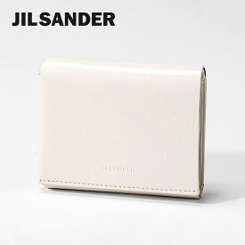 ジルサンダー JIL SANDER JSMU840112 MUS69103N 三つ折り財布 本革 財布 メンズ プレゼント ミニ財布 小銭入れ シンプル レザー 小物 ロゴ 折り畳み お祝い 記念 コンパクトウォレット 無地 113 マーブルホワイト