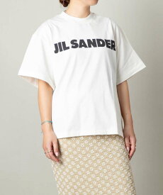 ジルサンダー JIL SANDER T-SHIRT SS J02GC0001-J45148-102 ユニセックス トップス Tシャツ プリントロゴ コットンジャージーTシャツ 半袖 ロゴTシャツ オーバーサイズ クルーネック プレゼント お祝い シャツ カットソー カジュアル