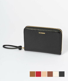 ジルサンダー JIL SANDER J07UI0006 P4841 二つ折り財布 レディース 財布 ミニ財布 コンパクト財布 レザー ウォレット ロゴ入り 小銭入れ ブランド プレゼント ギフト 贈り物 シンプル 誕生日 記念 お祝い ラウンドファスナー 全6色