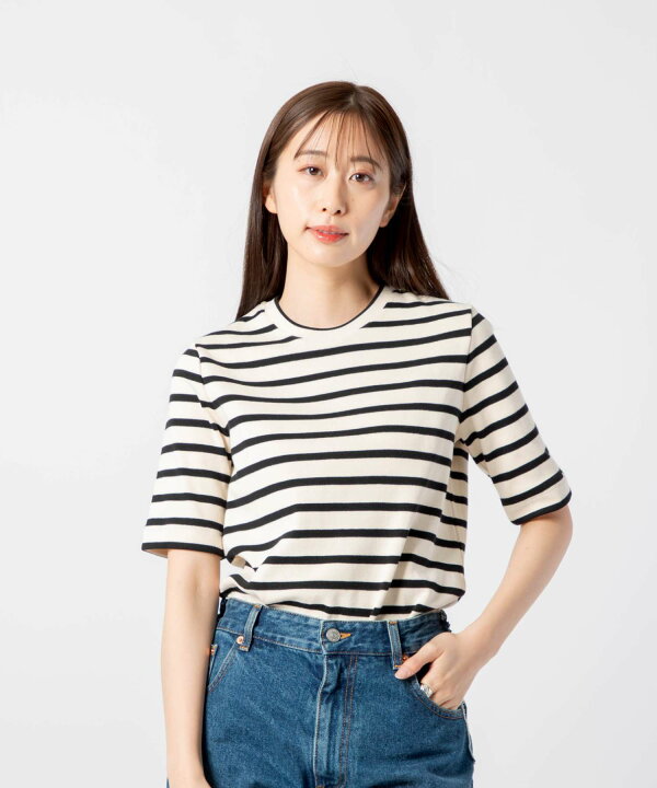 ジルサンダーボーダー半袖ニットS〜M｜長袖 