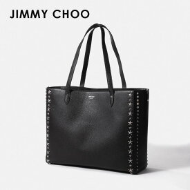 ジミーチュウ JIMMY CHOO DEELAN UUF トートバッグ メンズ バッグ スタースタッズ レザー お出かけ ビジネス ロゴ 鞄 手提げ 通勤 通学 A4 プレゼント お祝い 記念 トート ギフト 誕生日 デイリーユース ブラック×シルバー