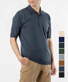 ジョンスメドレー JOHN SMEDLEY ISIS ポロシャツ ISIS メンズ トップス 半袖 イシス EASY FIT ニット セーター コットンニット ポロ シーアイランドコットン シンプル 全9色