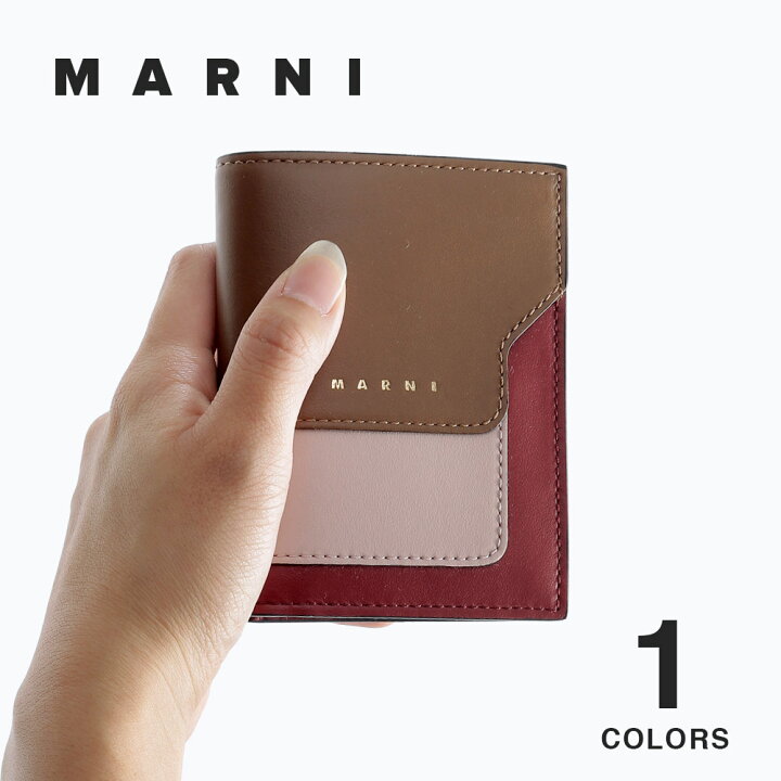 楽天市場】マルニ MARNI 二つ折り財布 レディース 財布 サフィアーノ 