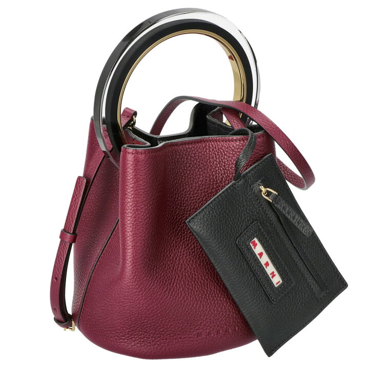 MARNI マルニ TRUNK トランク ミディアム カーフ バイカラー レザー  