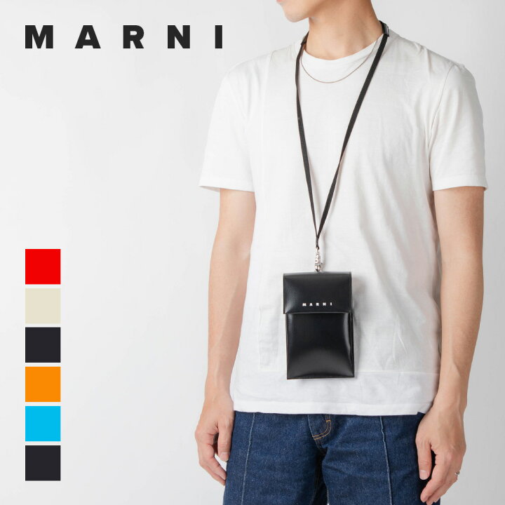 楽天市場】マルニ MARNI TEMI0004A1 P3572 スマホショルダー メンズ 