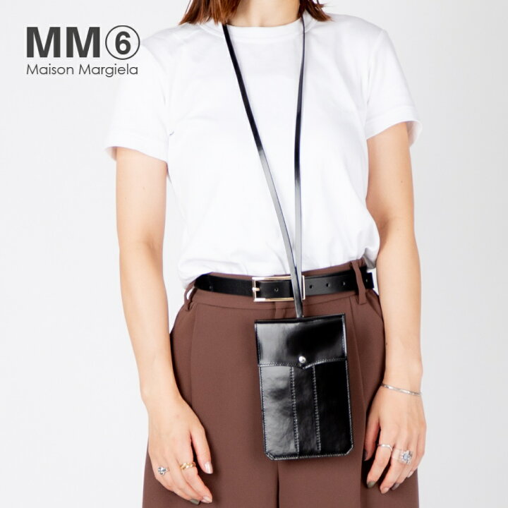 楽天市場】エムエム6 MM6 SA5VL0002 P4523 ネックポーチ レディース  