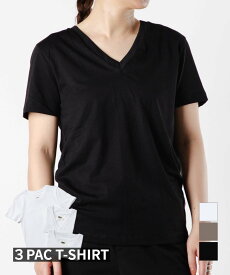 エムエム6 MM6 S52GC0280 S24405 Tシャツ レディース トップス 3枚セット メゾンマルジェラ 半袖 カットソー タグロゴ クルーネック カジュアル シンプル 春夏 コットン 綿 ホワイト グレー ブラック S M L