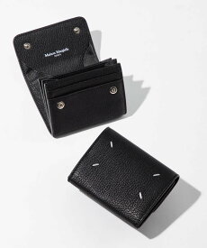メゾン マルジェラ MAISON MARGIELA SA3VX0010 P4806 小銭入れ レディース 財布 4ステッチ ミニ財布 小銭入れ レザー 本革 ロゴ カードケース プレゼント コンパクトウォレット ギフト ブランド お祝い 記念 WALLET CLIP ACCORDION T8013 ブラック