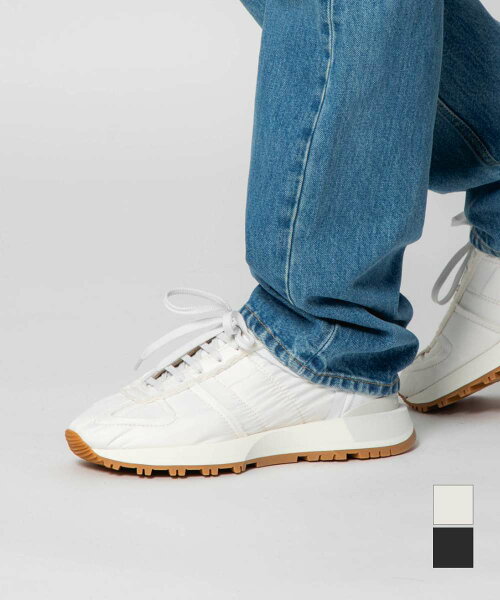 メゾン マルジェラ MAISON MARGIELA S37WS0575 P4341 スニーカー メンズ シューズ ランナーエボリューション 50-50 ローカット ナンバーロゴ ナイロン レザー カジュアル ブランド Runner Evolution 靴 ホワイト ブラック 24.0～30.5cm