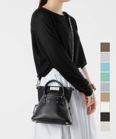 メゾン マルジェラ MAISON MARGIELA S56WG0081 P4455 ハンドバッグ レディース バッグ ファイブエーシー クラシック マイクロ ミニバッグ 2way ショルダーバッグ ロゴ カジュアル レザー 本革 お出かけ ギフト 旅行 記念 5AC CLASSIQUE MICRO
