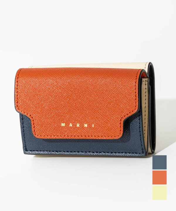 楽天市場】マルニ MARNI PFMOW02U23 LV520 三つ折り財布 TRIFOLD 