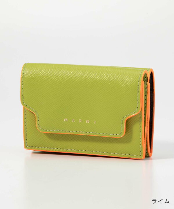 楽天市場】マルニ MARNI 三つ折り財布 PFMOW02U07 LV520 レディース  