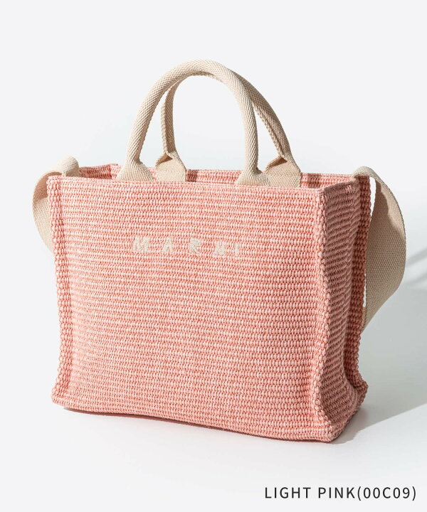 楽天市場】マルニ MARNI SMALL RAFFIA-EFFECT SMALL TOTE BAG ラフィア 