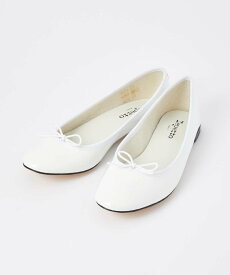 レペット repetto V086VLUX パンプス CENDRILLON レディース シューズ 【NEW SIZE】 サンドリオン バレリーナ バレエシューズ パテントレザー エナメル ペタンコ フラット リボン ラウンドトゥ 1.0cm ヒール 靴 ホワイト / Blanc