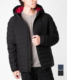 トミーヒルフィガー TOMMY HILFIGER STRETCH QUILTED HOODY ストレッチ キルテッド フーディー 151AP619 ジャケット メンズ アウター ブルゾン 中綿 フード付き ロゴ